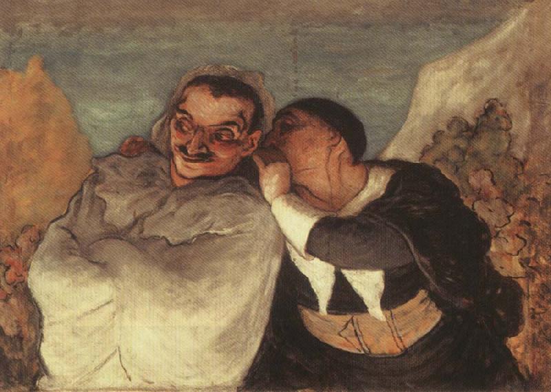Honore Daumier Crispin and Scapin China oil painting art